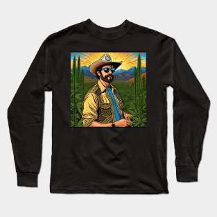 Stoner Hippie Retro Cowboy Vibes 14 Long Sleeve T-Shirt